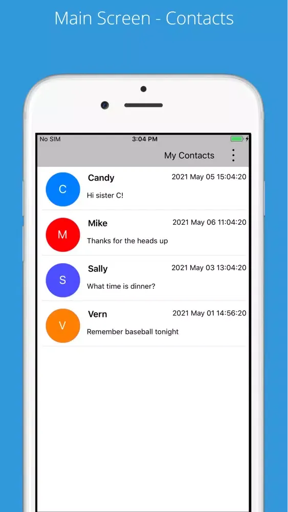 Capturas de tela do Complok Secure Texting