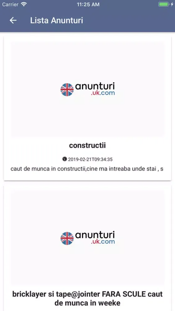 Anunturi UK應用截圖