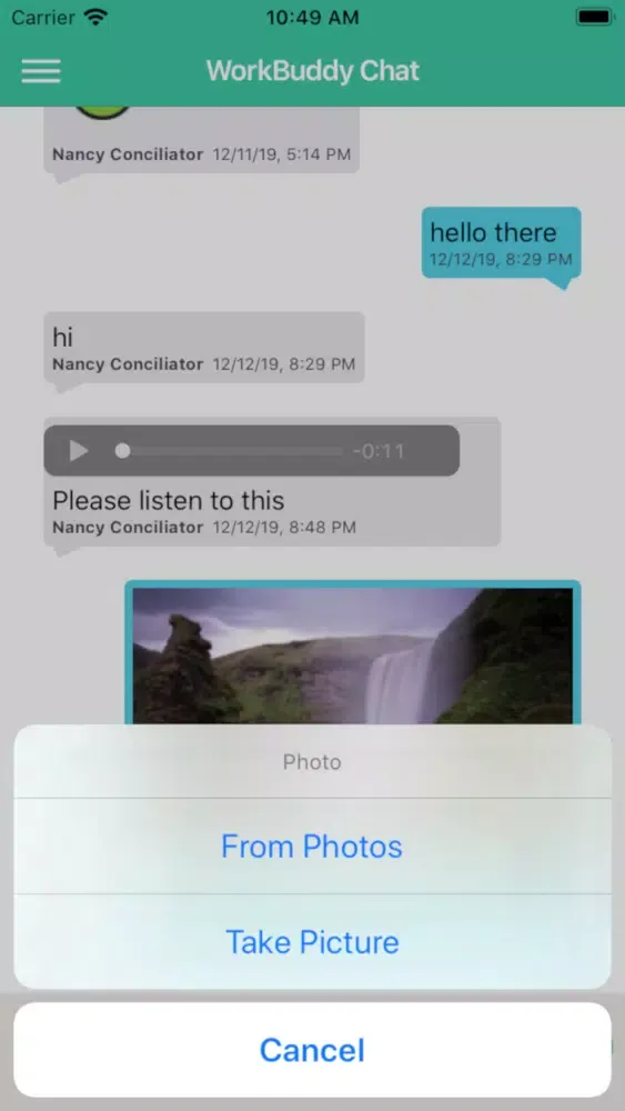 ภาพหน้าจอของ WorkBuddy - Resolve Conflict