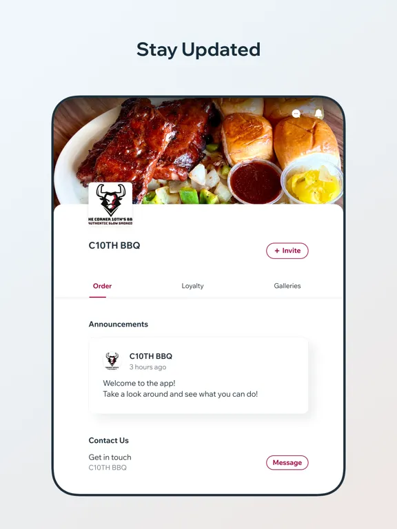 THE CORNER 10TH'S BBQ iPad  스크린샷