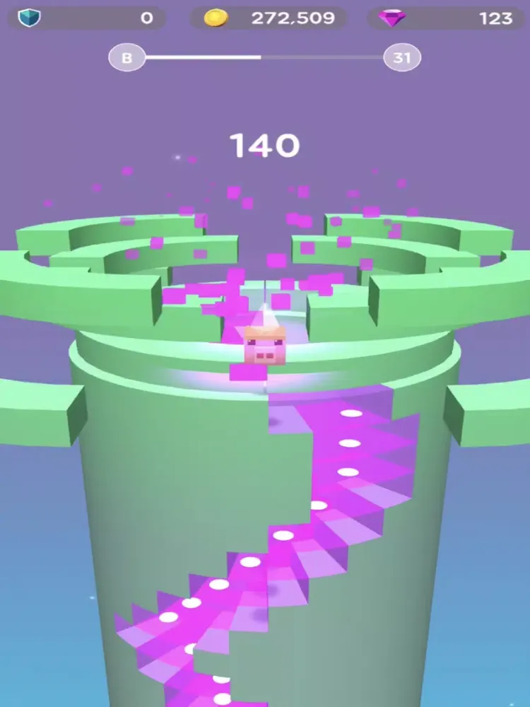 Ảnh chụp màn hình của Stack Smash - Jump ball iPad 