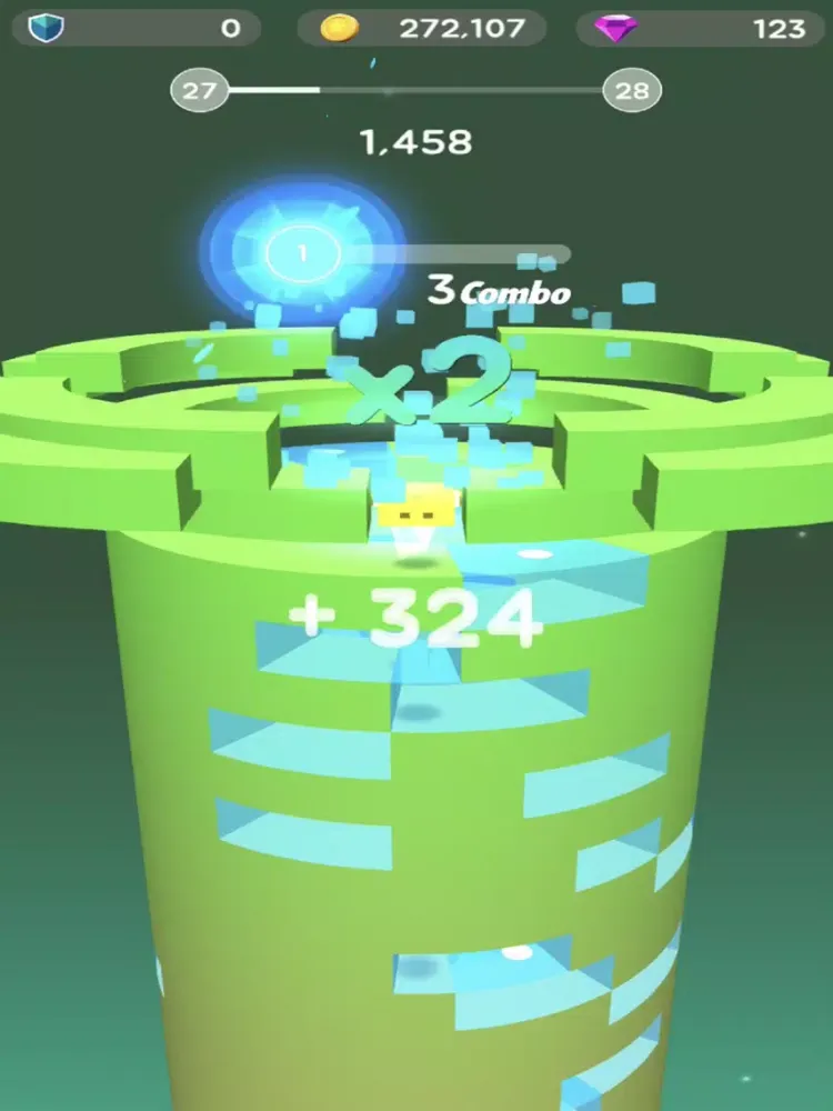 Ảnh chụp màn hình của Stack Smash - Jump ball iPad 