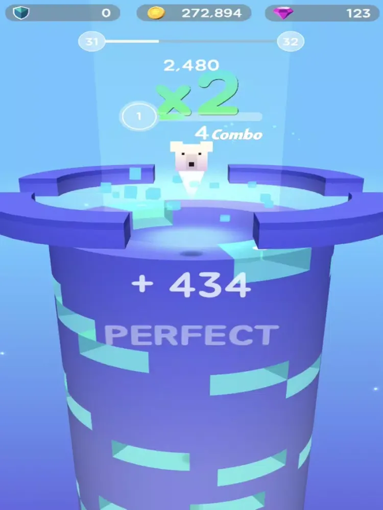 Ảnh chụp màn hình của Stack Smash - Jump ball iPad 