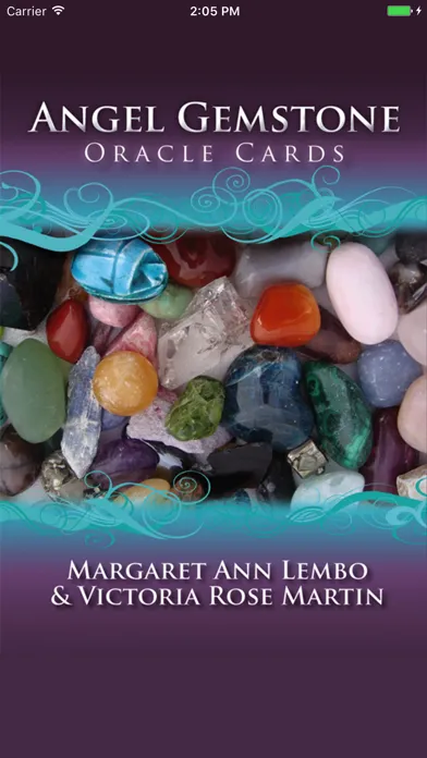 Ảnh chụp màn hình của Angel Gemstone Oracle Cards