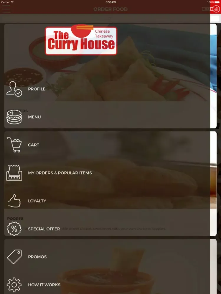 Screenshot di THE CURRY HOUSE EAST KILBRIDE iPad 