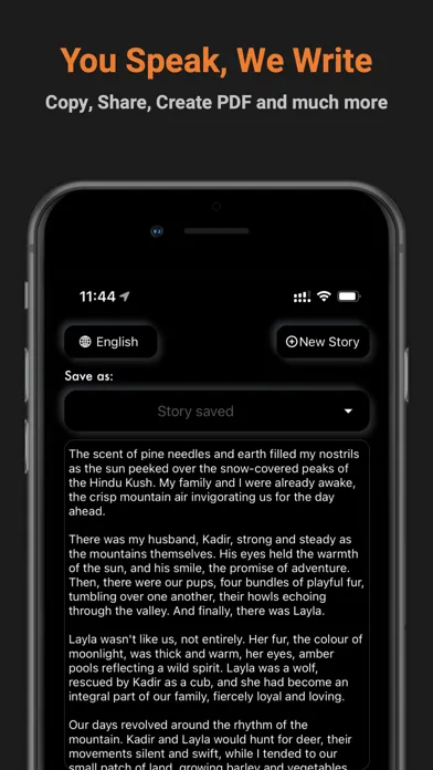 Write4Me - Voice Text Story AI应用截图