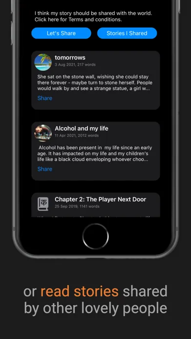 Write4Me - Voice Text Story AI应用截图