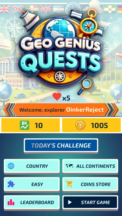 Скриншоты Geo Quiz - Flags, Maps, Coat