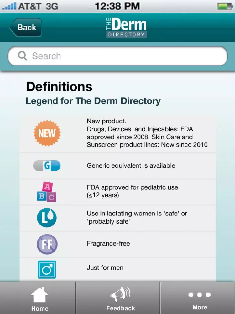 The Derm Directory iPad  Screenshots