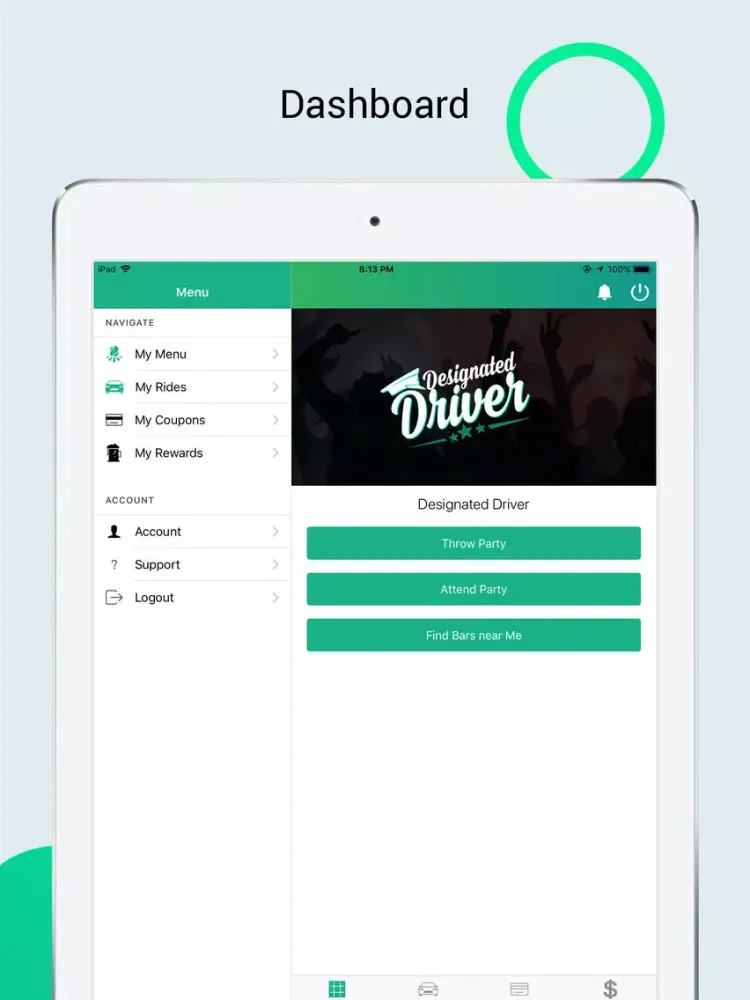 Capturas de tela do The Designated Driver App iPad 