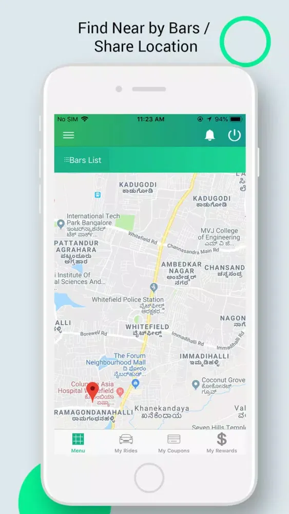 Capturas de tela do The Designated Driver App