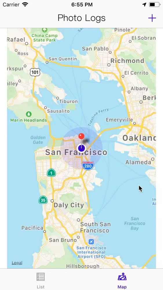 Photo Location Logger Screenshots
