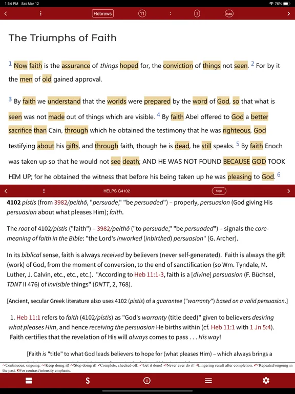 The Discovery Bible iPad  Screenshots