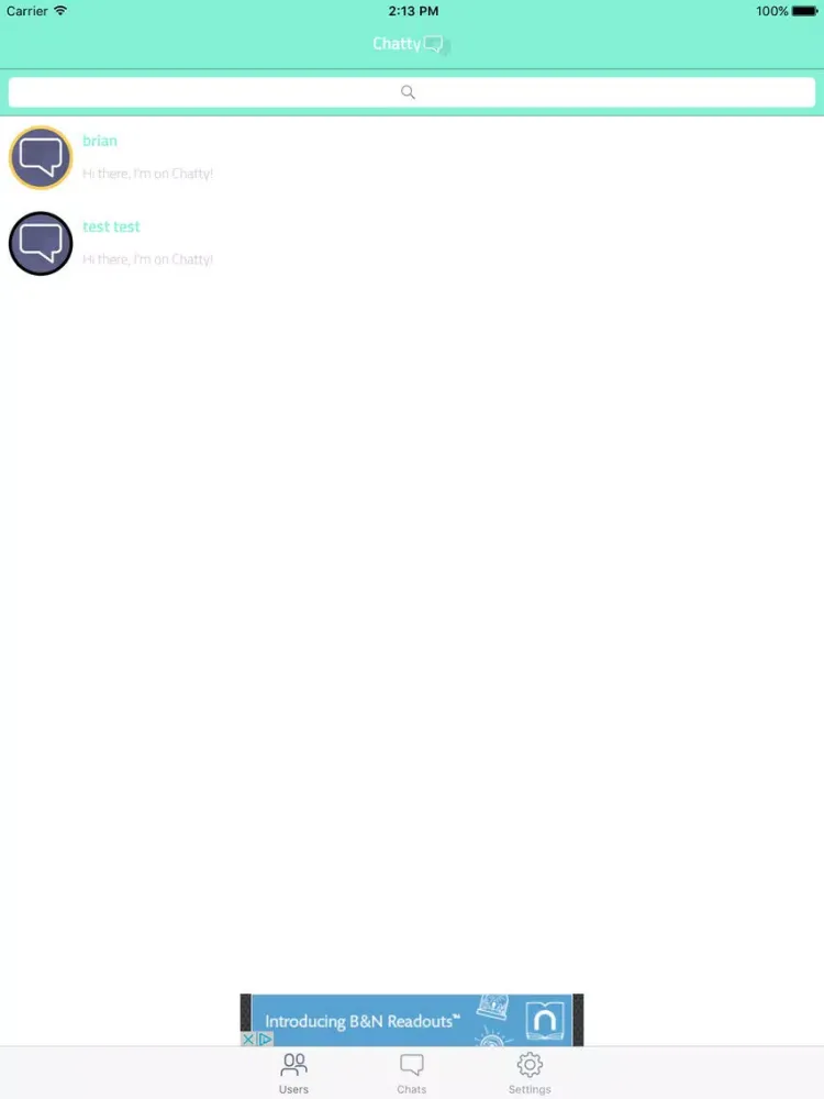 Chatty Messenger - Connect With Friends using Photos, Videos, and More iPad  স্ক্রিনশট