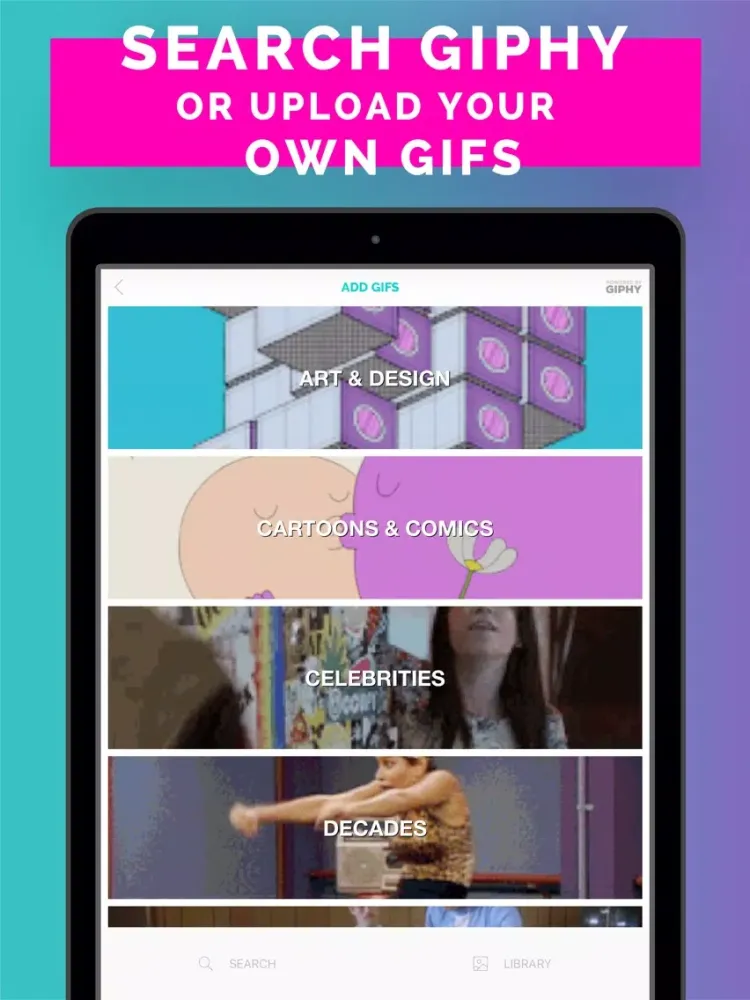 ภาพหน้าจอของ GIF X Pro iPad 