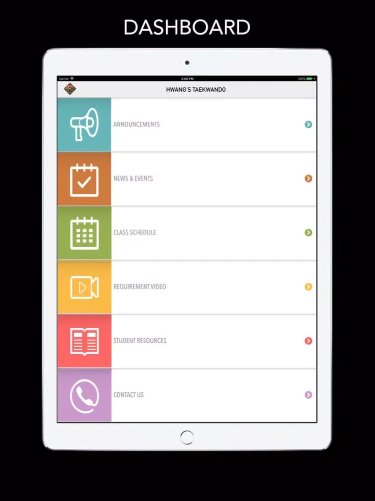 Hwang's Taekwondo (Hwangs TKD) iPad 應用截圖