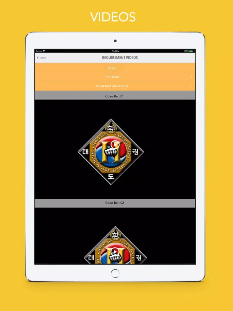 Hwang's Taekwondo (Hwangs TKD) iPad 應用截圖