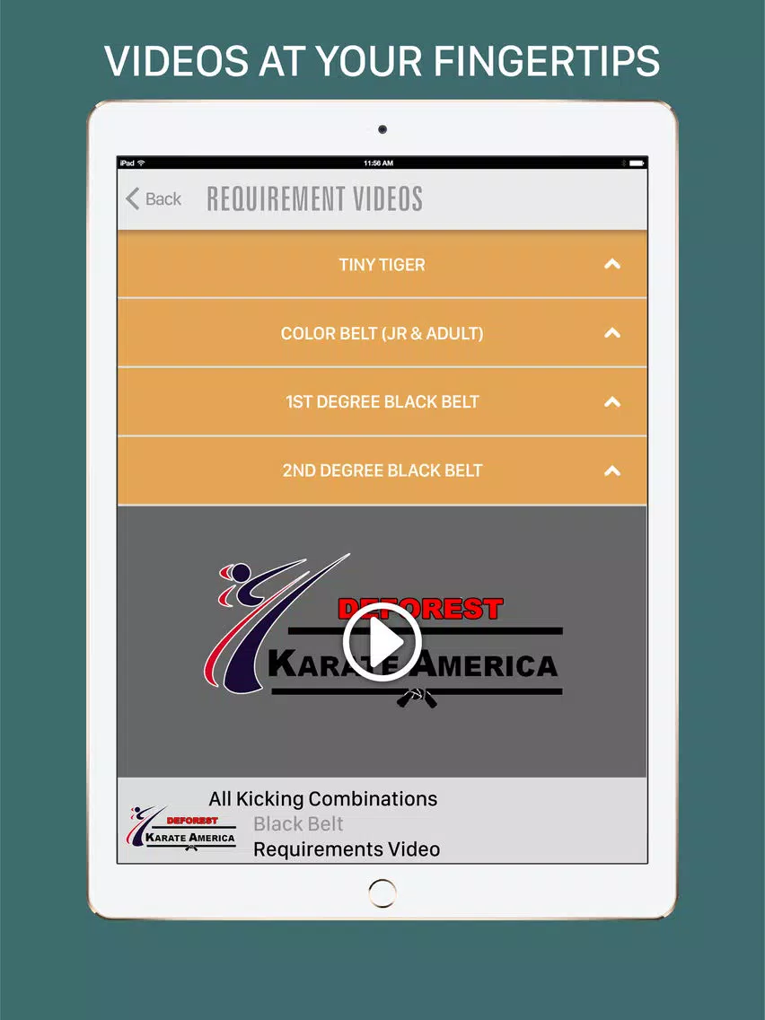 Capturas de pantalla de Karate America DeForest iPad 