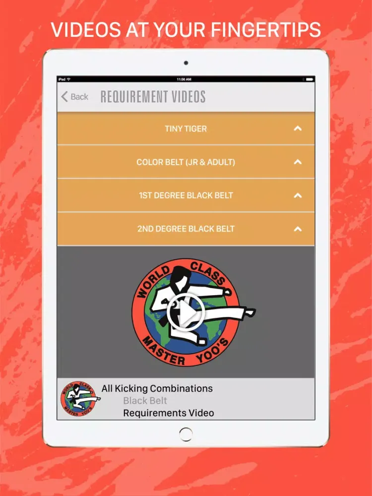 Master Yoo's World Class TKD iPad  Screenshots
