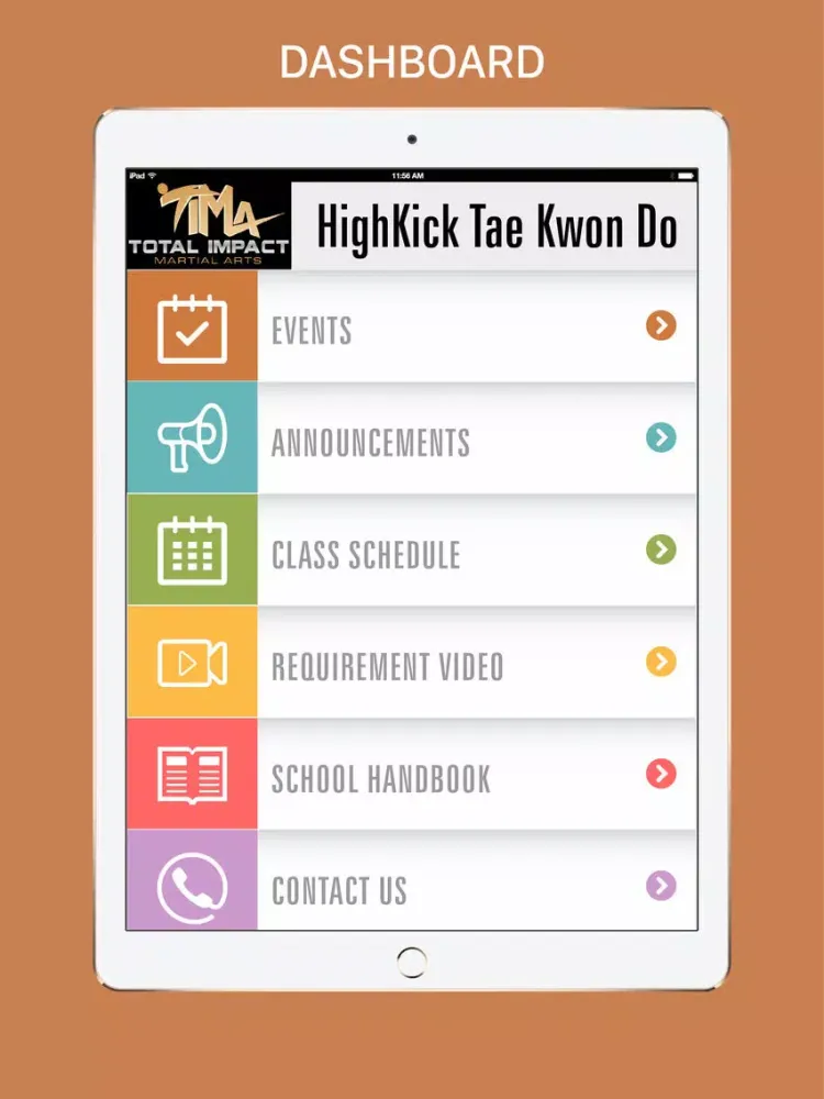 Tangkapan layar Total Impact Martial Arts iPad 