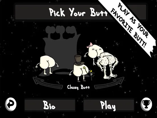 Tangkapan layar Butts in Space iPad 