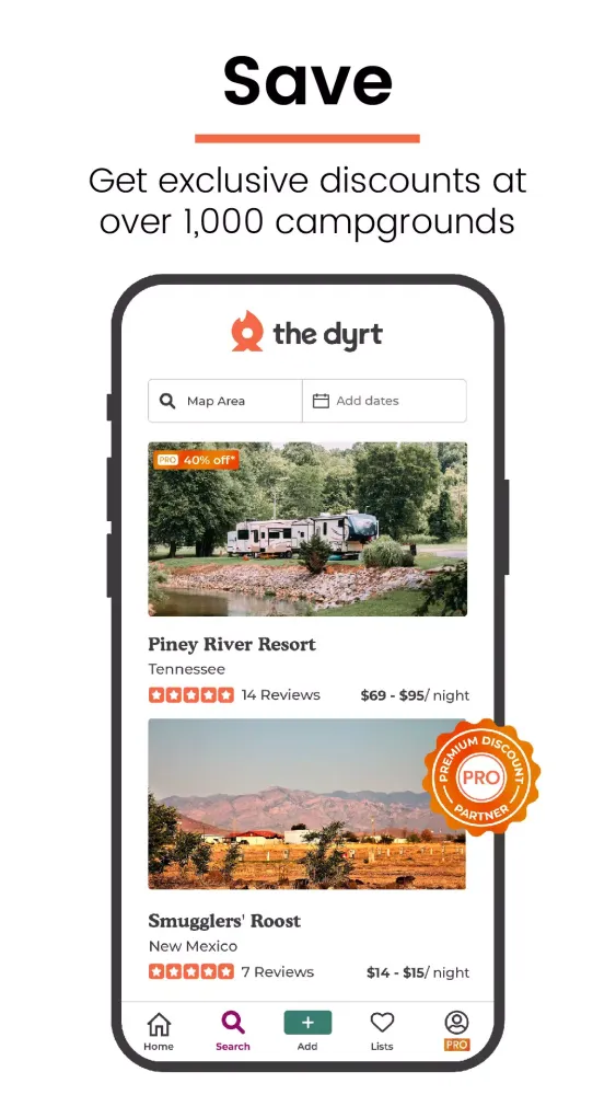 The Dyrt应用截图
