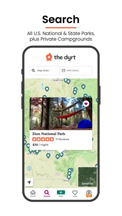 The Dyrt: Tent & RV Camping Screenshots