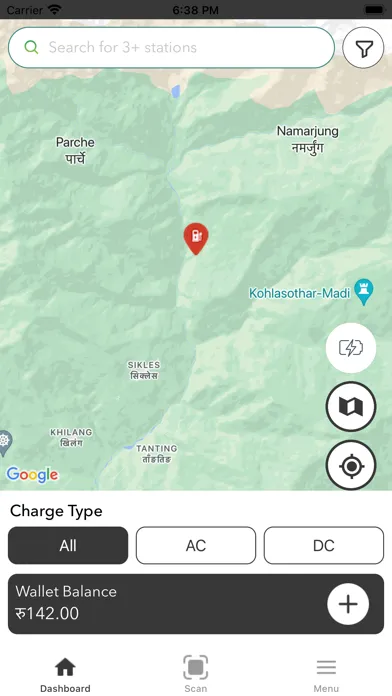 Captures d'écran de Charge Point - EV Charging App