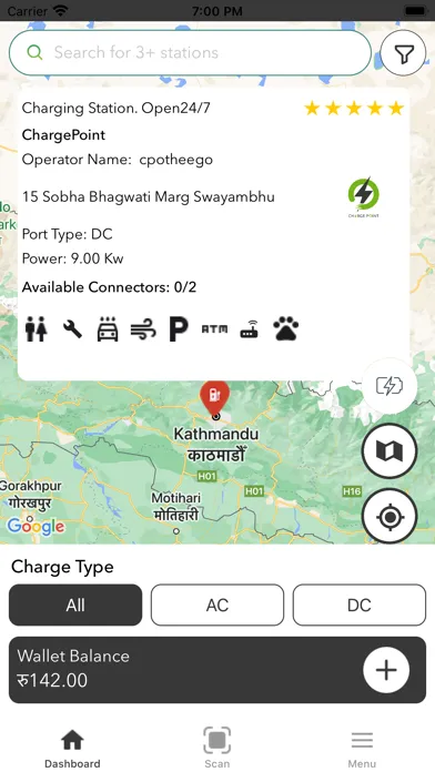 Captures d'écran de Charge Point - EV Charging App