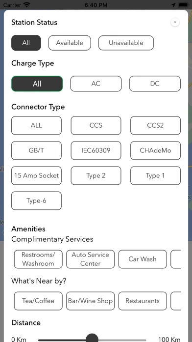 Captures d'écran de Charge Point - EV Charging App