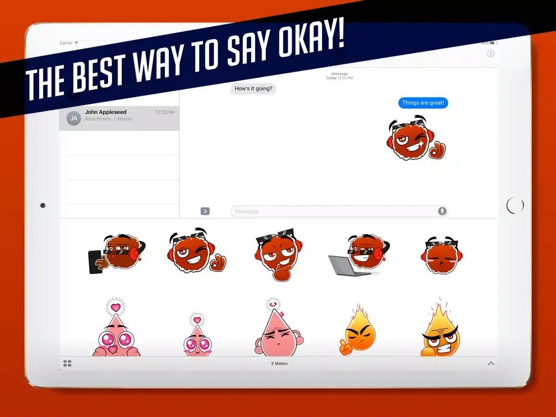 Zrzuty ekranu Elements Motion - Great Animated Emoji & Stickers iPad 
