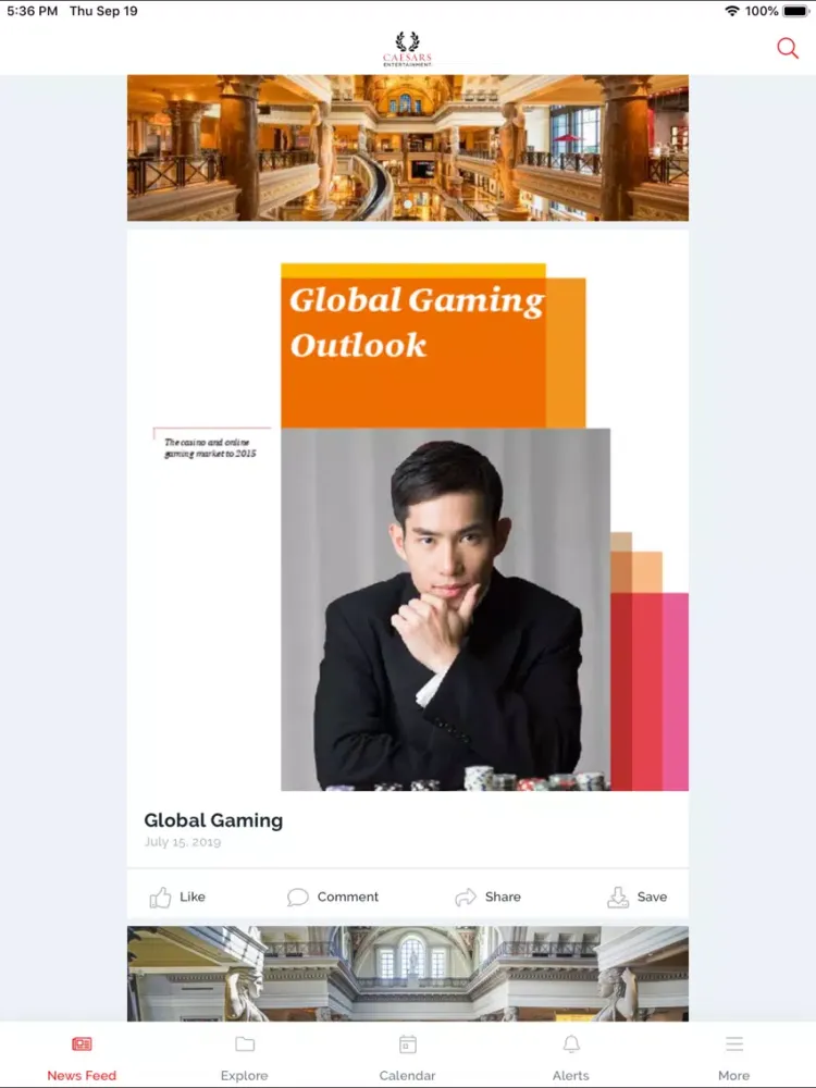 Caesars EOTG App iPad  स्क्रीनशॉट