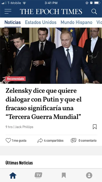 Captures d'écran de El Epoch: Últimas Noticias