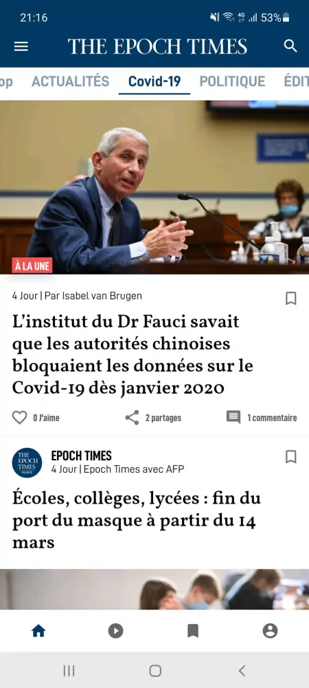 Epoch Times Français Ekran Görüntüleri