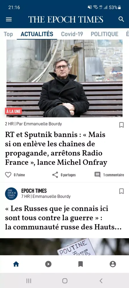Epoch Times Français Ekran Görüntüleri