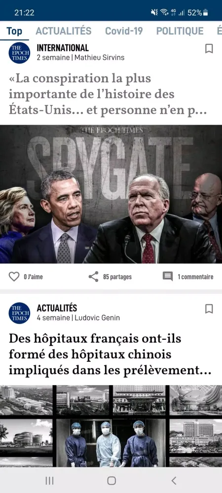 Epoch Times Français Ekran Görüntüleri