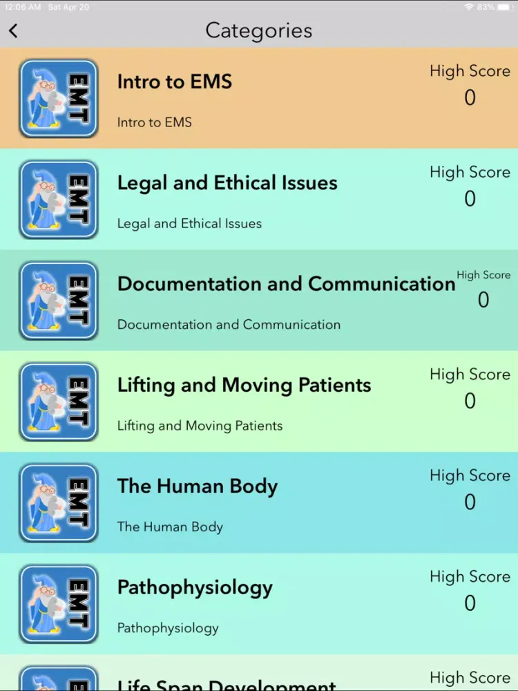 EMT Advanced iPad  स्क्रीनशॉट