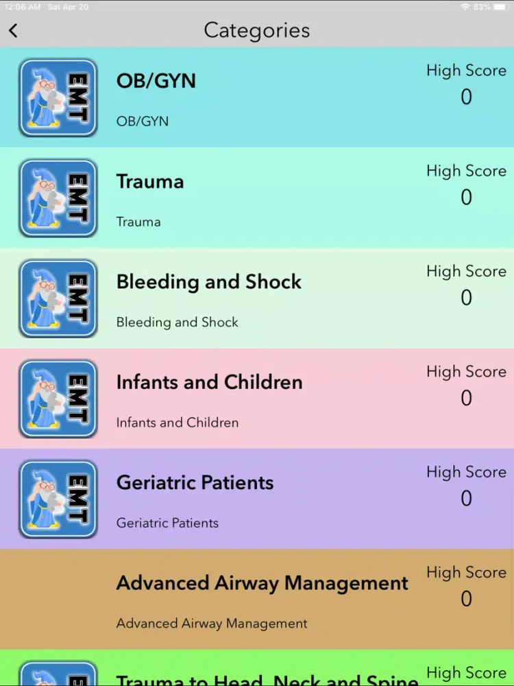 EMT Advanced iPad  स्क्रीनशॉट