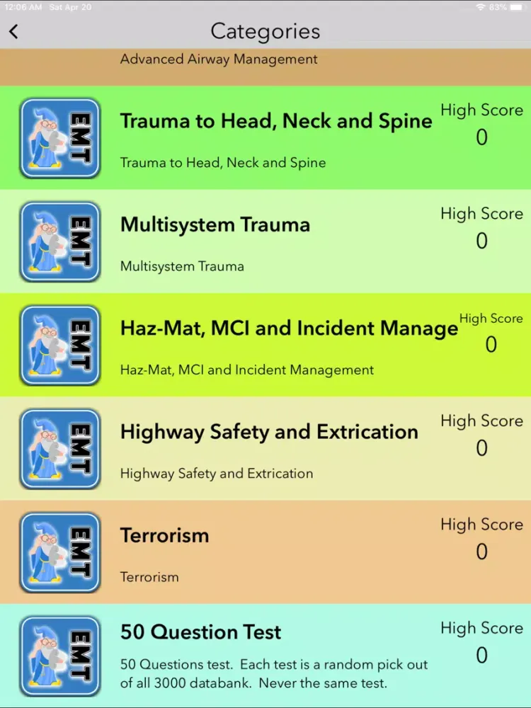 EMT Advanced iPad  स्क्रीनशॉट