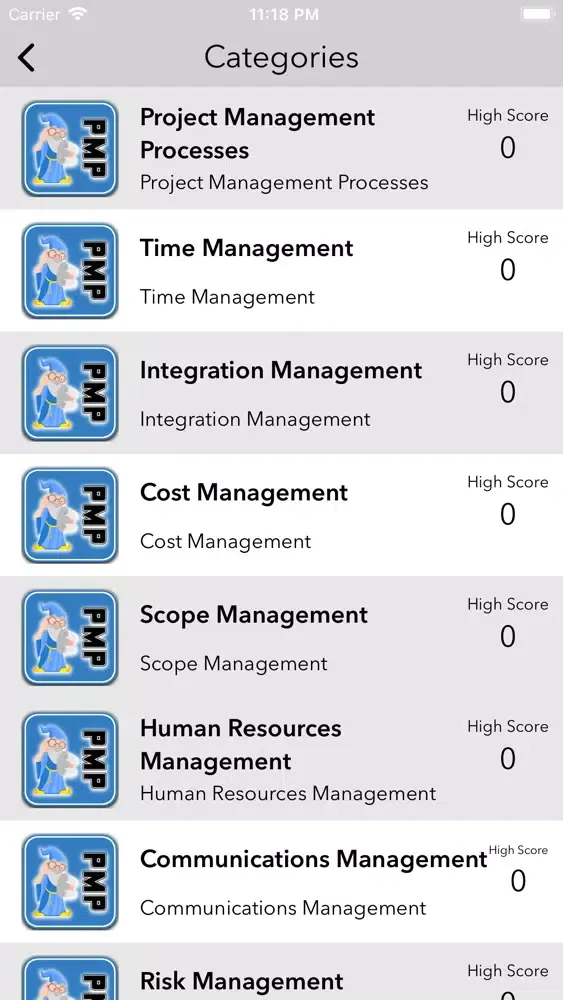Ảnh chụp màn hình của PMP Advanced