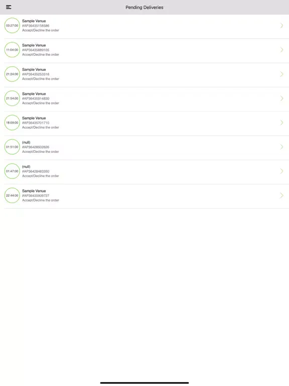 The Fare App Driver iPad  스크린샷