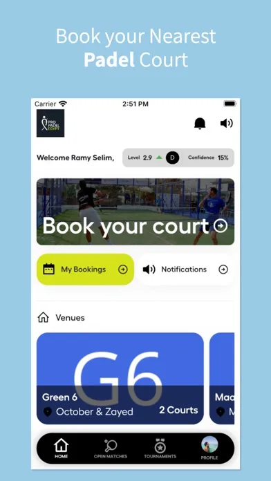 Ảnh chụp màn hình của Pro Padel