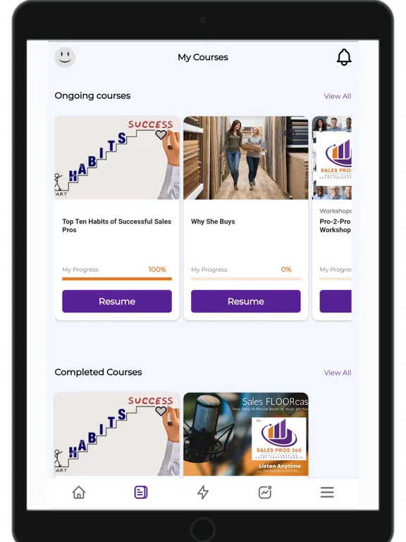 Sales Pros 360 iPad  Screenshots