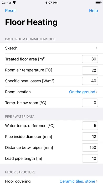 Capturas de tela do Floor Heating