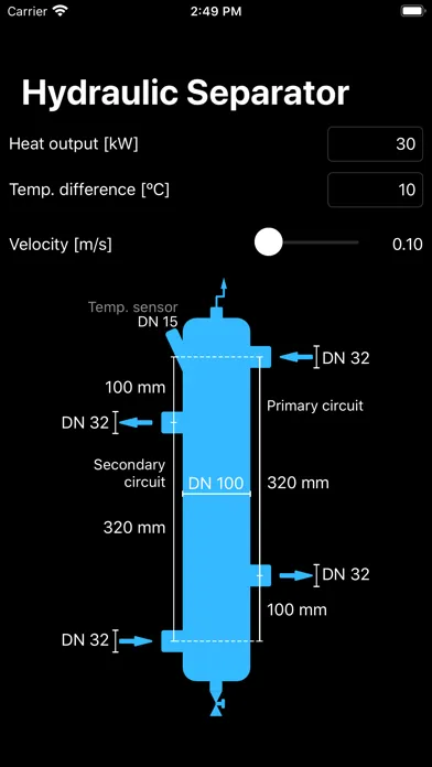 Hydraulic Separator Screenshots