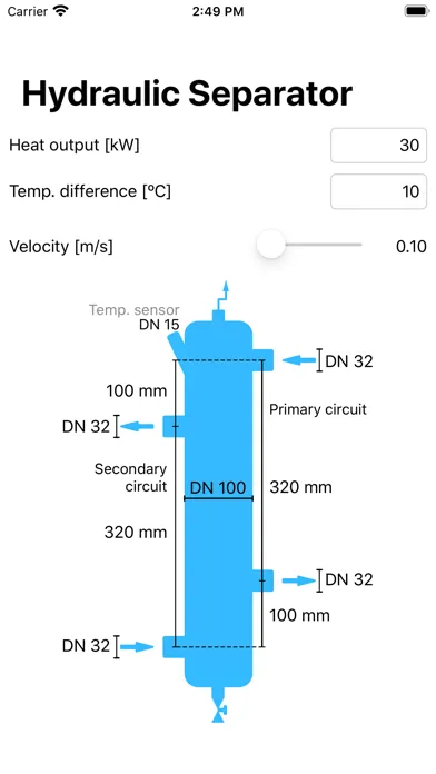 Hydraulic Separator Screenshots