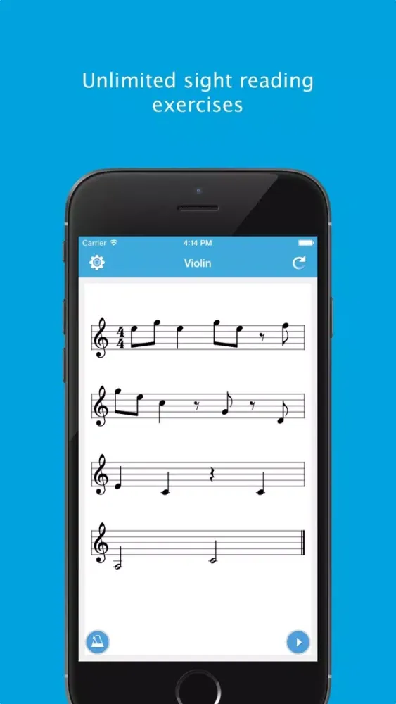 Ảnh chụp màn hình của Sight Reading Machine - Practice Music Reading Skill for Guitar, Saxophone and 20 More Instruments