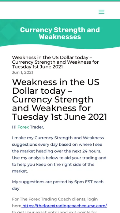 The Forex Trading Coach Mobile Ekran Görüntüleri