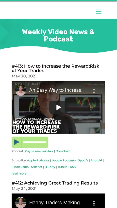 The Forex Trading Coach Mobile Ekran Görüntüleri