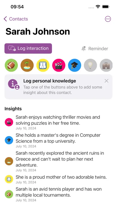 Captures d'écran de ReConnect: Social Reminder